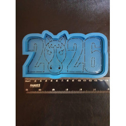 Вирубка пластикова з трафаретом Новий рік 2026